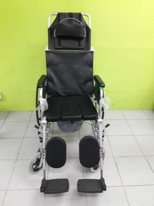 Lightweight Reclining Commode Wheelchair Chair (DAF) R654LAG